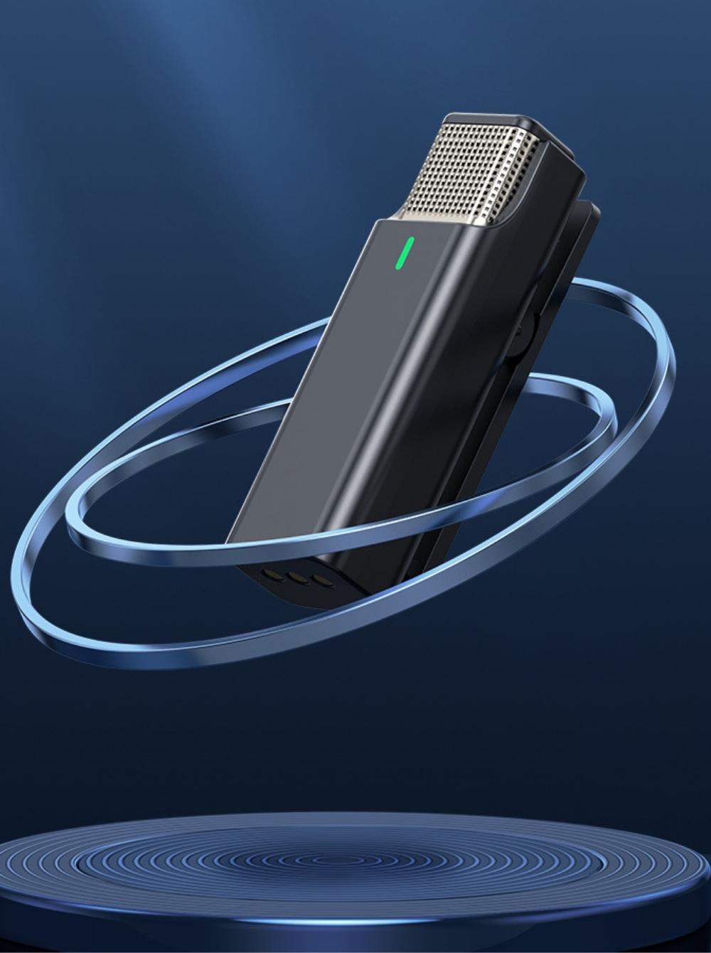 MicPods - wireless lavalier microphone - 360° spatial sensitivity and precise audio capture