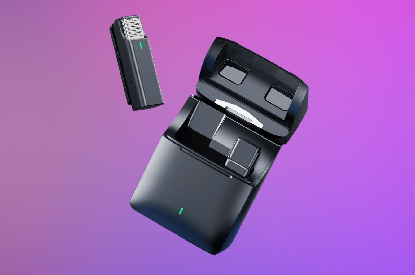 MicPods - Wireless. Effortless. Enchanted. - Say farewell to messy cable, Auto Connect, Refined appearnce.